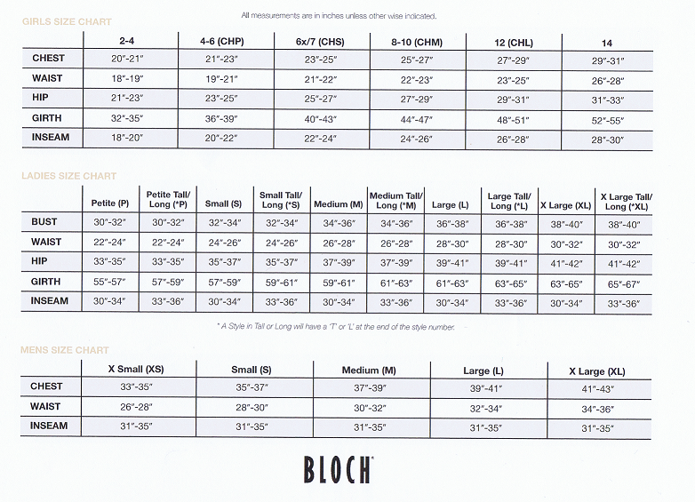 Bloch Warm Up Booties Size Chart